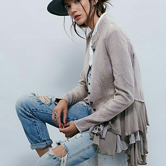 Anthropologie Jackets & Blazers - FINAL PRICE!  Military ruffle jacket